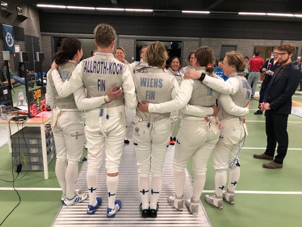Suomen joukkue EM-kisoissa Hollannissa.